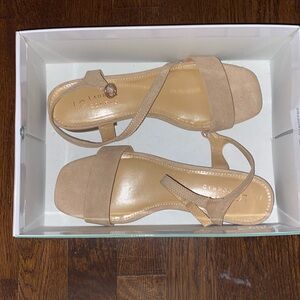 Lauren Conrad little heel sandals tan size 8.5